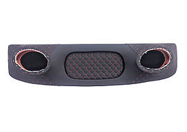 Акустична полиця ВАЗ 2101, 03, 05, 06, 07 чорна ромб з червоною строчкою посилена ПФ