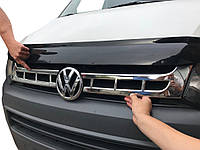 Накладки на решетку (Carmos, 2 шт, нерж.) для Volkswagen T5 2010-2015 гг