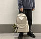 Жіночий рюкзак однотонний бордо, фото 7