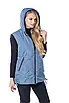 Жилетка жіноча великих розмірів 52-62 блакитний, фото 3