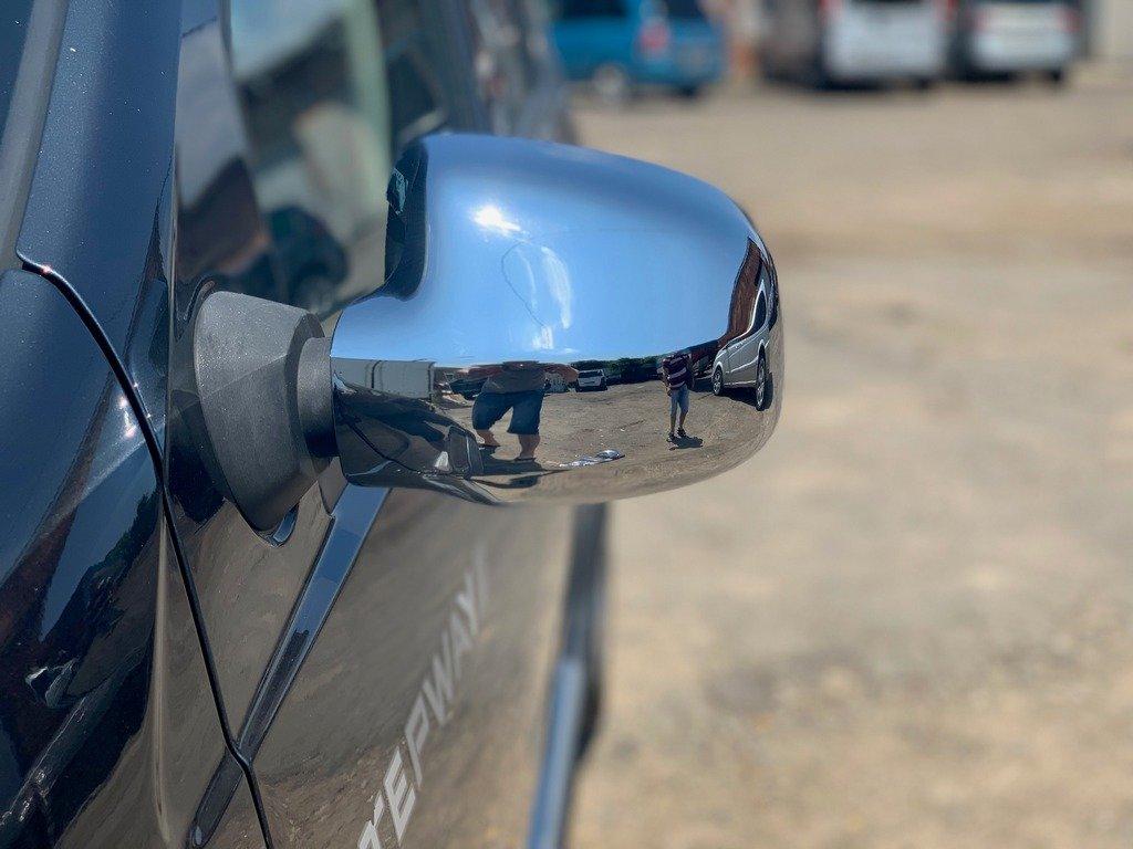 Накладки на зеркала (2 шт) V-2 Carmos - Хромированный пластик для Renault Duster 2008-2017 гг - фото 7 - id-p1386471432