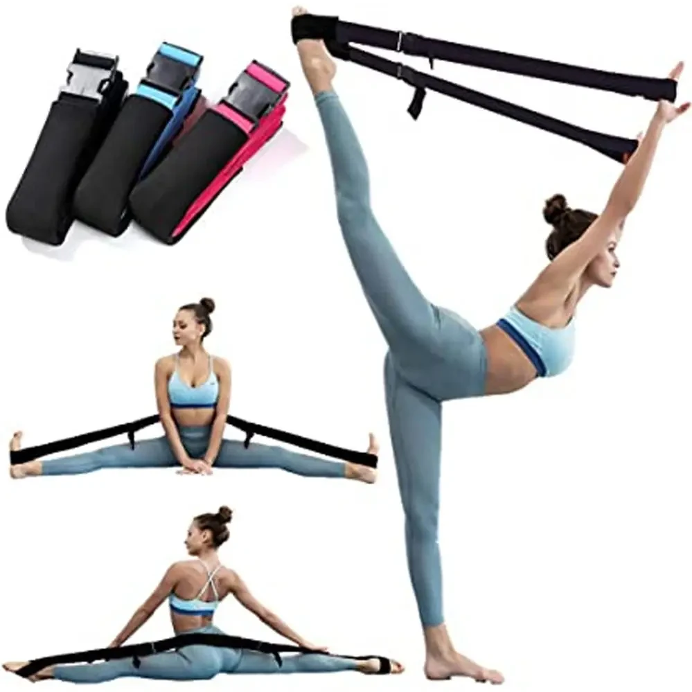 Эспандер для йоги Stretching Trension Band с петлями гимнастика для ног рук жгут лента , Резинка для йоги - фото 5 - id-p1799717531