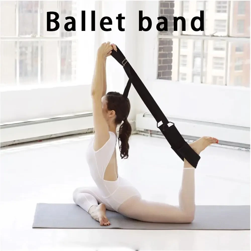 Эспандер для йоги Stretching Trension Band с петлями гимнастика для ног рук жгут лента , Резинка для йоги - фото 7 - id-p1799717531