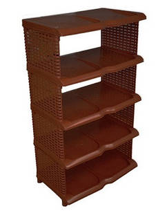 Полиця для взуття Ратан коричневого кольору, ТМ PROFF 48х31х85см (PF2601820)