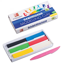 Пластилін Лучовий "Клас", 12 кольорів, 240 г.