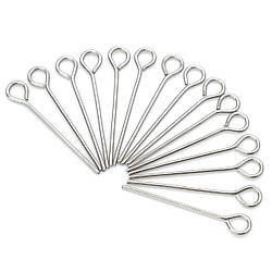 Піни з петелькою з нержавіючої сталі 20х0,6 мм Платиновий +-200 шт.