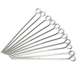 Піни з петелькою з нержавіючої сталі 30х0,6 мм Платиновий +-200 шт.