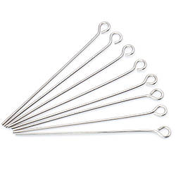 Піни з петелькою з нержавіючої сталі 40х0,6 мм Платиновий +-200 шт.