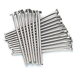 Піни гвоздики з плоским капелюшком з нержавіючої сталі 16х0,6 мм +- 200 шт. Платиновий