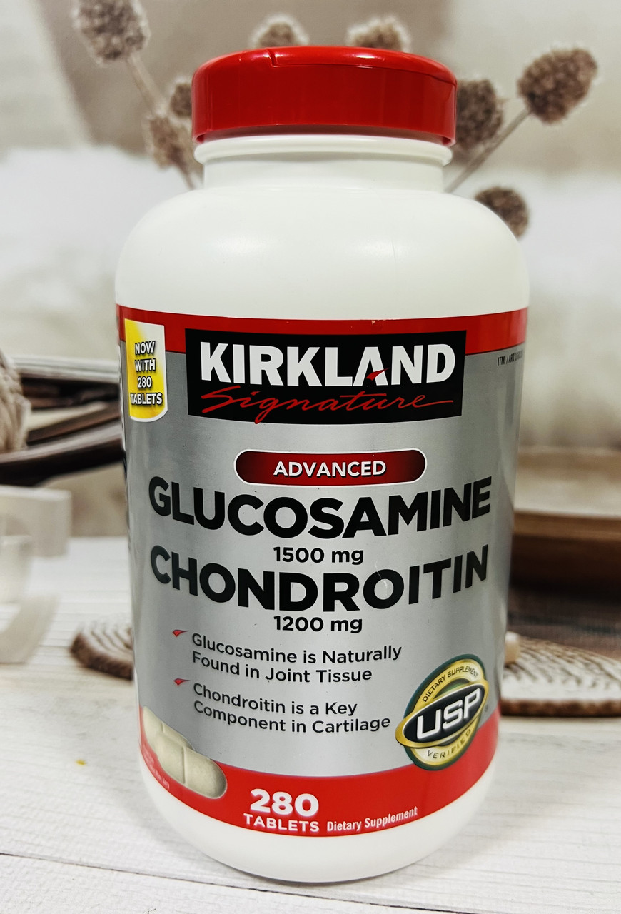 Підсилений Глюкозамін, хондроїтин KIRKLAND Signature, 280шт