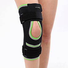 Бандаж на коліно неопреновий з шарнірами та ременями ORTHOPEDICS MEDICAL SMT2103A, Розмір S топ