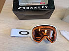 Гірськолижна маска Oakley Flight Path L (XL) Matte White Лінза Prizm Persimmon S1, фото 4