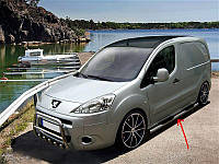 Боковые трубы (2 шт., нерж.) 42мм, без пластиковых подножек для Citroen Berlingo 2008-2018 гг