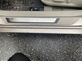 Накладки на пороги Omsa Line для Toyota Camry 2002-2006 рр. Алюміній + пластик (4 шт.)