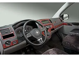 Накладки на панель Дерево для Volkswagen T5 2010-2015 Meric Пластик