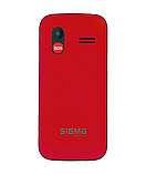 Телефон кнопковий для бабусі на 2 сім картки з ліхтариком Sigma Comfort 50 HIT 2020 червоний, фото 4