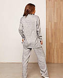 Сірий ангоровий костюм вільного крою, фото 3