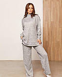 Сірий ангоровий костюм вільного крою, фото 4