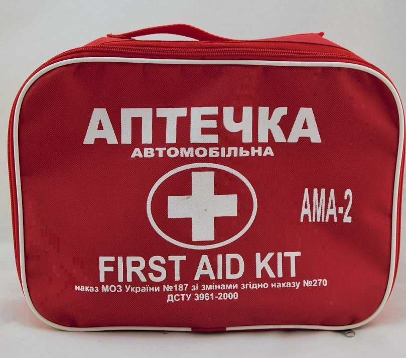Аптечка автомобільна медична АМА-2, для мікроавтобуса до 18 осіб, сумка