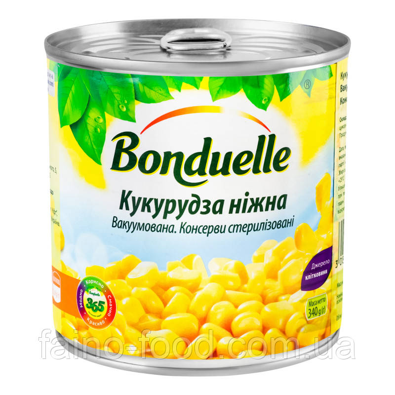 Кукурудза нiжна "Bonduelle", ж/б, 340 г