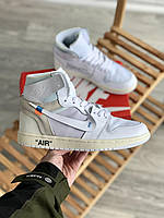 Женские Кроссовки Nike Air Jordan 1 Mid Off-White 40-45