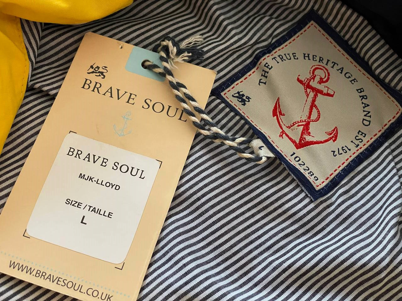 Brave soul yellow jacket L ID