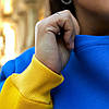 Патріотичний жіночий світшот на флісі (S-2XL) / Жовто-синє худі / Батнік  Прапор України, S, фото 6