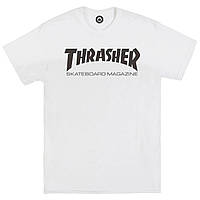 Белая футболка Thrasher Skateboard magazine Трешер Трэшер