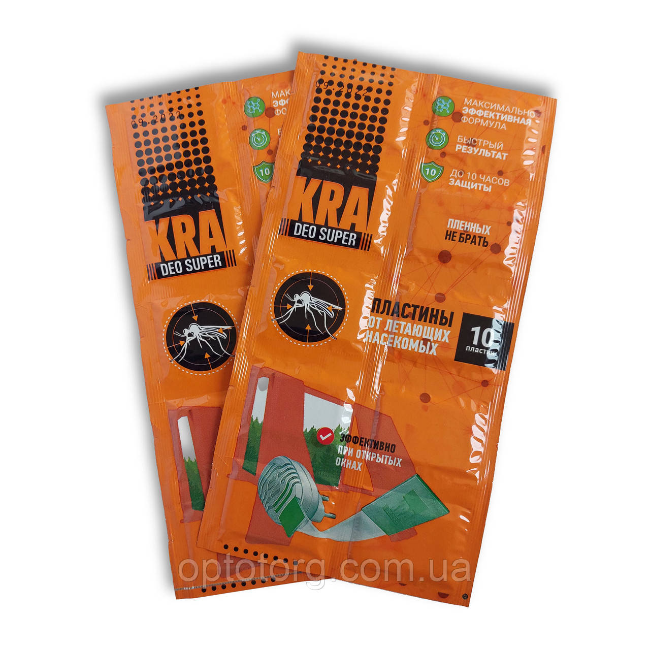 Пластини для електрофумігатора проти комарів та інших комах KRA DEO Super, 10 шт.