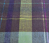 Костюмна фланель клітинка з люрексом