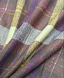 Костюмна фланель клітинка з люрексом, фото 4