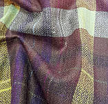 Костюмна фланель клітинка з люрексом, фото 3