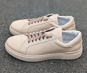 STTOPA Розміри 40-45. Кросівки великих розмірів шкіряні. 114-4045 Бежеві