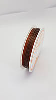 Эластичный шнур для изготовления ювелирных изделий DalaB Crystal Tec 0.8 мм коричневый