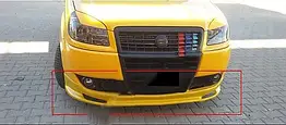Передня нижня накладка для Fiat Doblo I 2005-2010 Склопластик