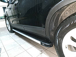 Бокові пороги Maya V1 для Kia Sorento XM (2010-2013) Нержавіюча сталь (2 шт.)