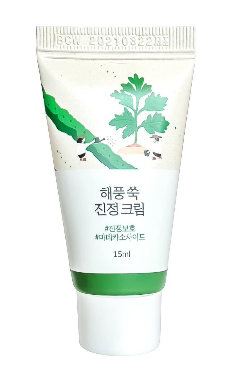 ROUND LAB MUGWORT Calming Cream 15 ml - Заспокійливий крем з морським полином, фото 1