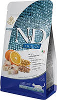 Farmina (Фармина) Cat N&D Ocean Cod, Spelt, Oats & Orange Adult сухой корм для взрослых котов (треска) 1.5 кг