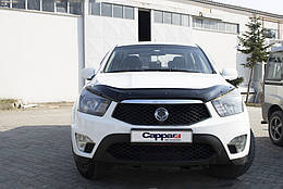 Дефлектор капота для SsangYong Korando (2010-2019) EuroCap Полікарбонат
