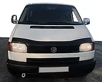 Дефлектор капота (прямые фары) (EuroCap V1) для Volkswagen T4 Caravelle/Multivan