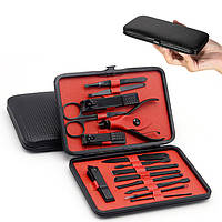 Маникюрный набор инструментов в футляре из 12 предметов для дома профессиональный Manicure Suit 12в1 в пенале