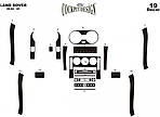 Накладки на панель (2004-2005, 19 частин) дерево для Land Rover Freelander I