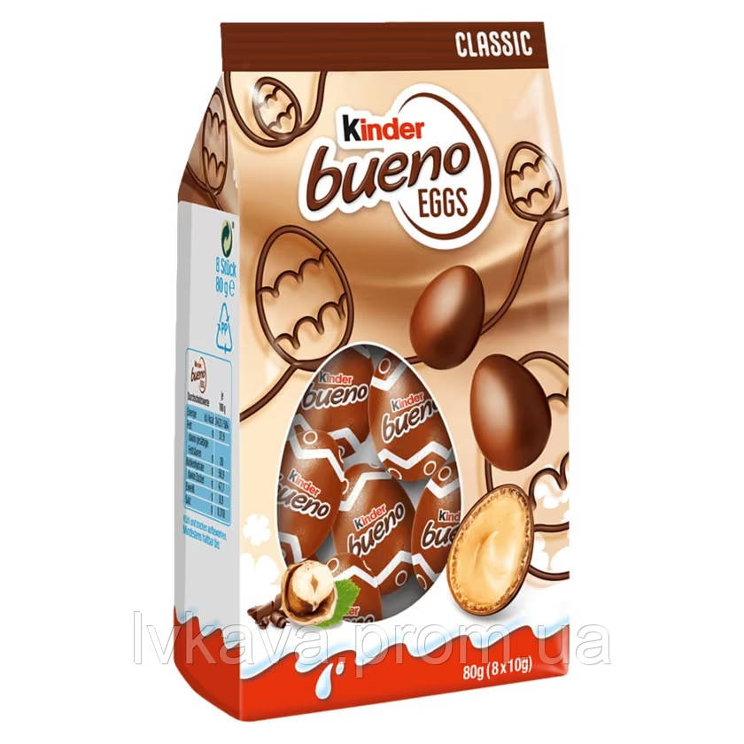 Шоколадні яйця Kinder Bueno Eggs , 80 гр оптом от LV кава