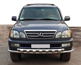 Передній захист ST015 для Lexus LX470 Нержавіюча сталь