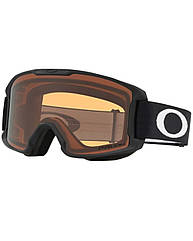 Гірськолижна маска дитяча Oakley Line Miner S (Youth) Matte Black Лінза Prizm Persimmon Уцінка