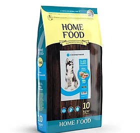 Home Food сухий корм для цуценят з фореллю, рисом та овочами 10кг