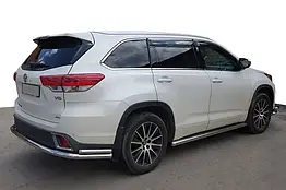 Задній захист для Toyota Highlander (2013-2019) CAN Нержавіюча сталь (2 шт.)