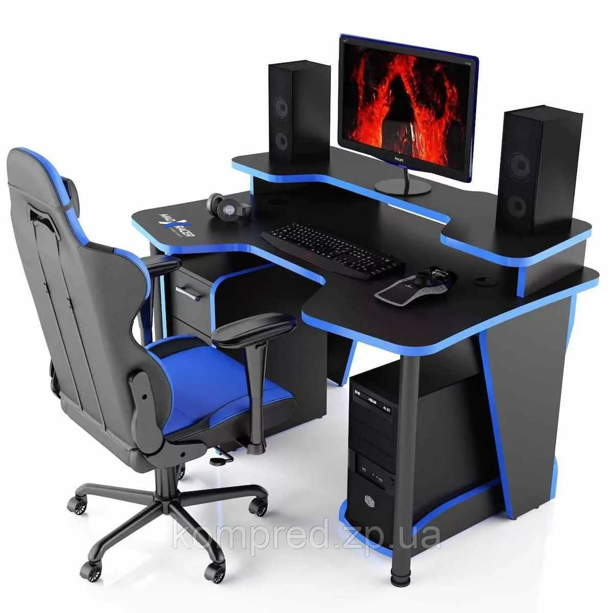 Стіл геймерський із надбудовою MADXRACER COMFORT GT14N