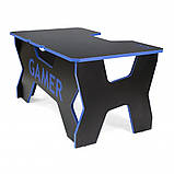 Стіл ігровий для геймера Generic Gamer 2 Black/Blue, фото 10