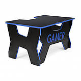 Стіл ігровий для геймера Generic Gamer 2 Black/Blue, фото 11